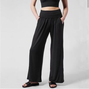 Athleta Black Wide Leg Pants